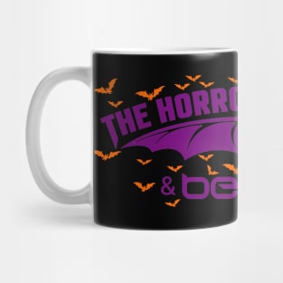 The Horror Basement & Beyond Halloween Purple T-Shirt Mug